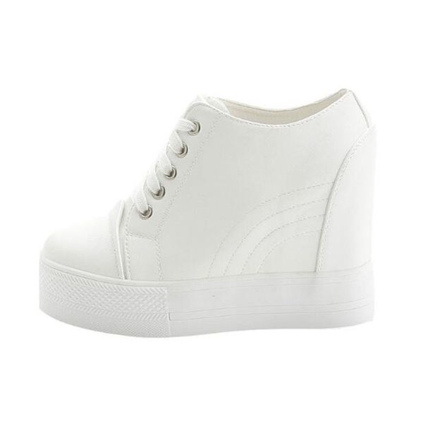Womens Ankle Boots Autumn PU Leather Shoes Woman Platform Height Increased Sneakers 11 CM Thick Sole Wedges White Black Boots
Womens Ankle Boots Autumn PU Leather Shoes Woman Platform Height Increased Sneakers 11 CM Thick Sole Wedges White Black Boots