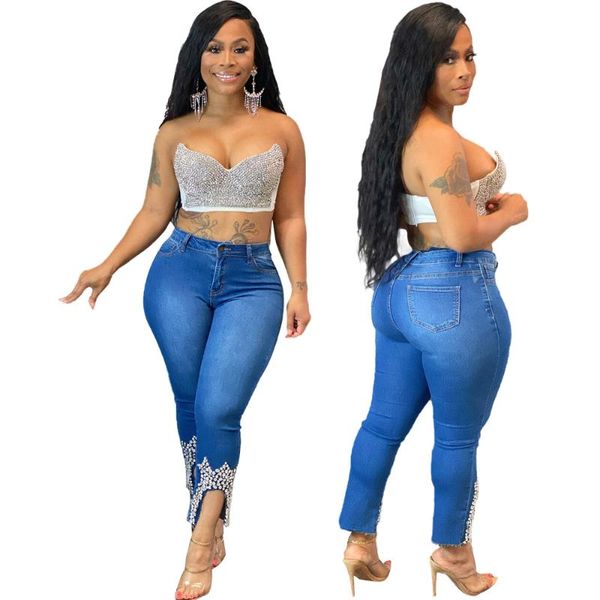 women's jeans women 3d beaded crown decoration denim trousers blue for fashion plus size skinny donsignet
women's jeans women 3d beaded crown decoration denim trousers blue for fashion plus size skinny donsignet
