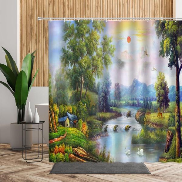 oil painting landscape scenery shower curtain autumn deep forest background home decoration waterproof bath curtains screen set
oil painting landscape scenery shower curtain autumn deep forest background home decoration waterproof bath curtains screen set