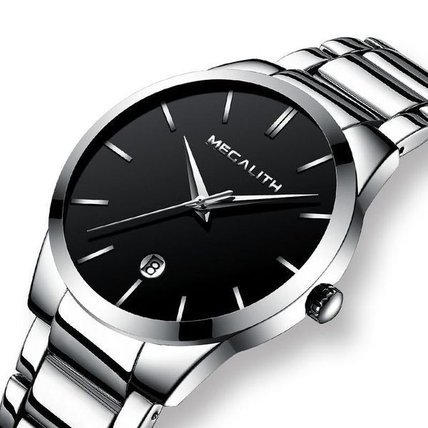 wristwatches megalith simple casual watch for man clock waterproof analogue date watches sliver stainless steel quartz wristwatch men, Slivery;brown
wristwatches megalith simple casual watch for man clock waterproof analogue date watches sliver stainless steel quartz wristwatch men, Slivery;brown