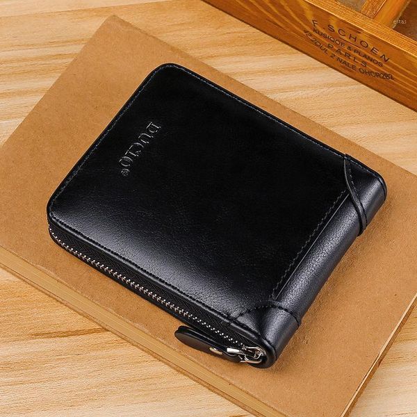 wallets vintage short mens wallet business purses retro small leather men luxury card holder zipper coin purse1, Red;black
wallets vintage short mens wallet business purses retro small leather men luxury card holder zipper coin purse1, Red;black