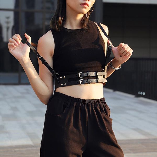 belts 2021 fashion belt punk clothing garment accessories for dress leather harness women harajuku goth straps strap dresses, Black;brown
belts 2021 fashion belt punk clothing garment accessories for dress leather harness women harajuku goth straps strap dresses, Black;brown
