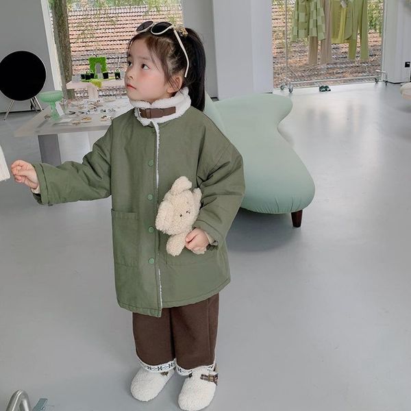 coat girls' winter children's plush thickened lamb wool boys' stand collar windbreaker 11-29, Blue;gray
coat girls' winter children's plush thickened lamb wool boys' stand collar windbreaker 11-29, Blue;gray