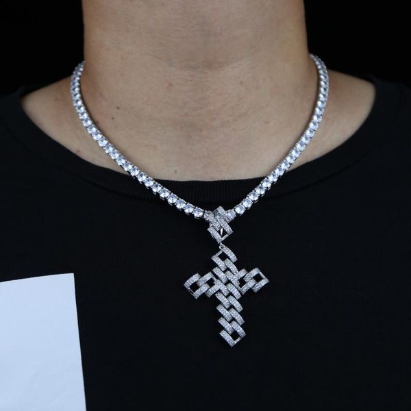 chains hip hop gold cross necklace for women men's jewelry zircon pendant 5a iced out chain on the neck cz hollow necklaces, Silver
chains hip hop gold cross necklace for women men's jewelry zircon pendant 5a iced out chain on the neck cz hollow necklaces, Silver