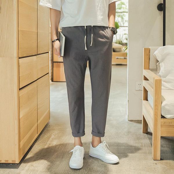 summer men's cotton and linen fabric casual pants trousers active elastic harem hip hop slim fit joggers sweatpants m-3xl, Black
summer men's cotton and linen fabric casual pants trousers active elastic harem hip hop slim fit joggers sweatpants m-3xl, Black