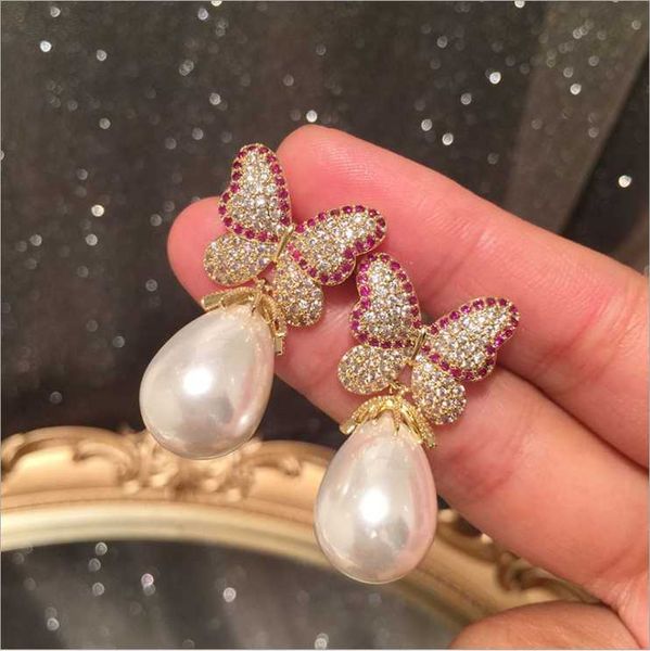 dangle & chandelier butterfly pearl earrings sweet temperament super fairy exaggerated ins tassel, Silver
dangle & chandelier butterfly pearl earrings sweet temperament super fairy exaggerated ins tassel, Silver