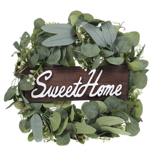 decorative flowers & wreaths 1pc emulation plant garland home door wreath household wall hanging decoration
decorative flowers & wreaths 1pc emulation plant garland home door wreath household wall hanging decoration