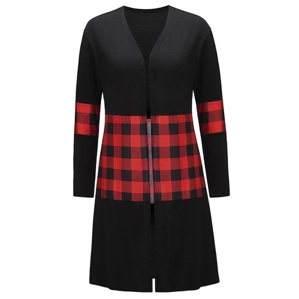 women's jackets autumn and winter fashion casual wild lattice print stitching color long sleeve loose card kinj1, Black;brown
women's jackets autumn and winter fashion casual wild lattice print stitching color long sleeve loose card kinj1, Black;brown