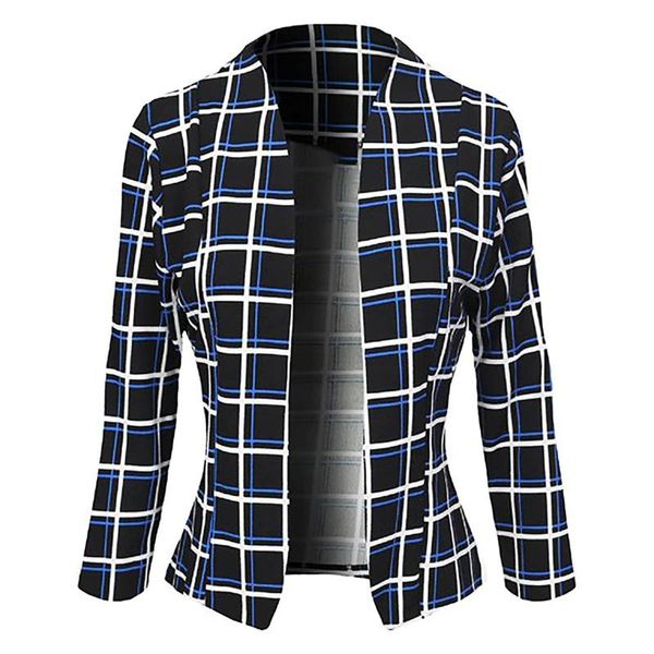 women's suits & blazers vintage elegant 2021 slim long sleeve plaid printed fashion casual formal western style streetwear, White;black
women's suits & blazers vintage elegant 2021 slim long sleeve plaid printed fashion casual formal western style streetwear, White;black