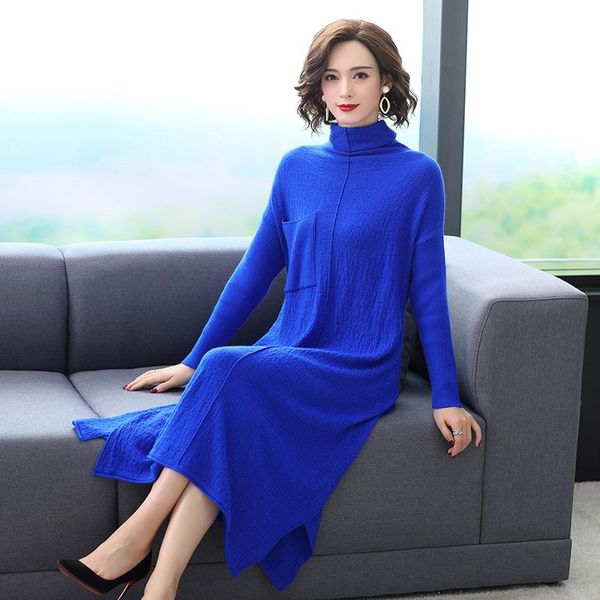 casual dresses 2021 autumn winter women long knitted warm sweaters dress lady solid fashion turtleneck knit pullovers wool, Black;gray
casual dresses 2021 autumn winter women long knitted warm sweaters dress lady solid fashion turtleneck knit pullovers wool, Black;gray