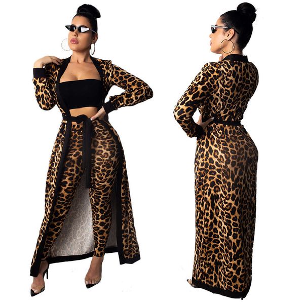star model 2021 new fashion leopard print 4-piece set, Black;pink