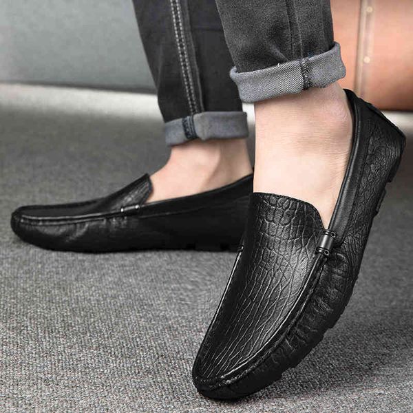dress shoes 2021fashion men summer comfortable moccasins breathable genuine leather loafers slip on 's flats male driving dzo1, Black
dress shoes 2021fashion men summer comfortable moccasins breathable genuine leather loafers slip on 's flats male driving dzo1, Black