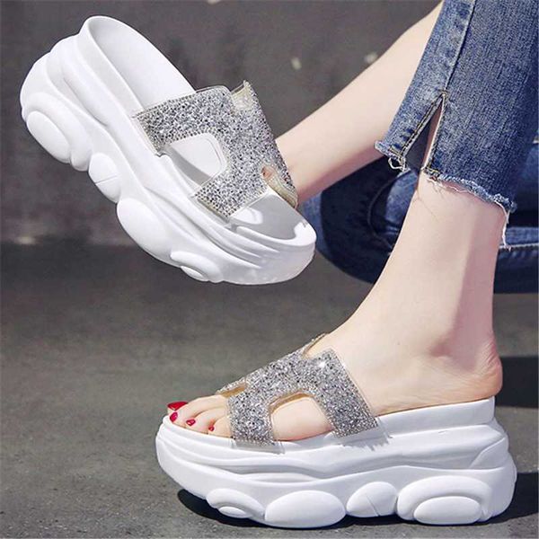 summer new platform outside open toe slipper fashion chunky rhinestone sports sandals women wedges super high heels slides, Black
summer new platform outside open toe slipper fashion chunky rhinestone sports sandals women wedges super high heels slides, Black