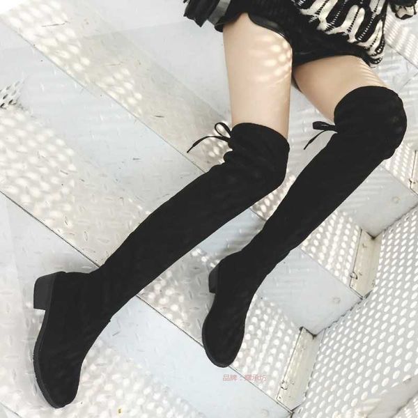 thick heel over knee boots middle elastic 2021 winter women's korean long tube psh thin, Black
thick heel over knee boots middle elastic 2021 winter women's korean long tube psh thin, Black