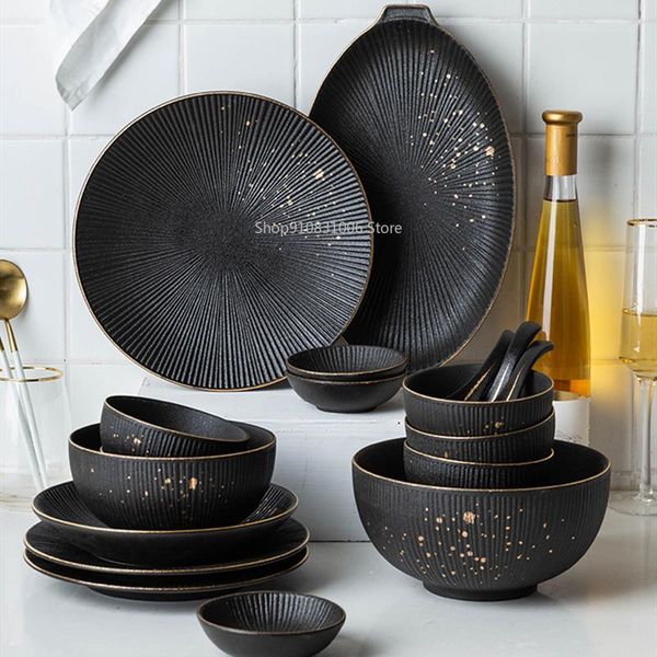 dishes & plates phnom penh household kitchen tableware european creative steak plate black ceramic spoon bowl dish flatware set
dishes & plates phnom penh household kitchen tableware european creative steak plate black ceramic spoon bowl dish flatware set