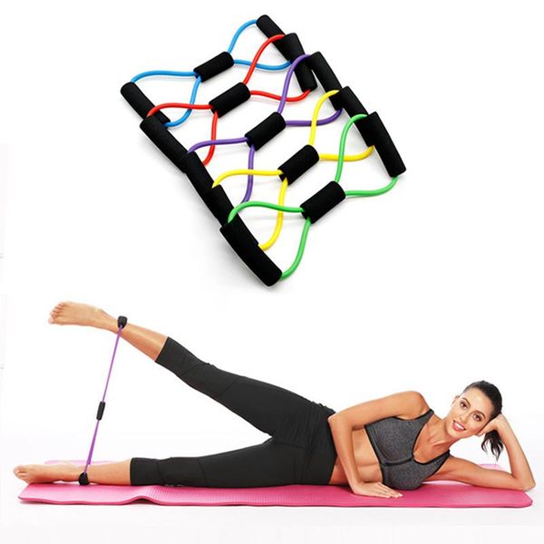 resistance bands figure 8 fitness yoga pull rope rubber band elastic equipment expander gym exercise train
resistance bands figure 8 fitness yoga pull rope rubber band elastic equipment expander gym exercise train