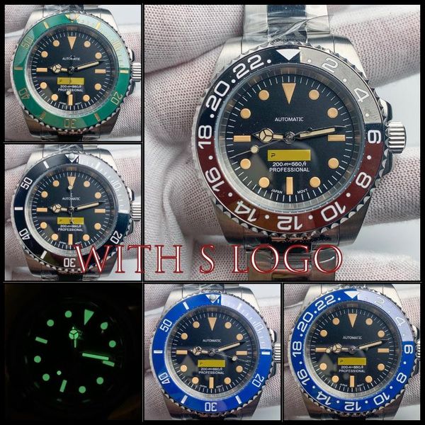 wristwatches sports stainless steel men watch antique green luminous japan nh35 movement automatic mechanical vintage wristwatch 40mm gmtdia, Slivery;brown
wristwatches sports stainless steel men watch antique green luminous japan nh35 movement automatic mechanical vintage wristwatch 40mm gmtdia, Slivery;brown