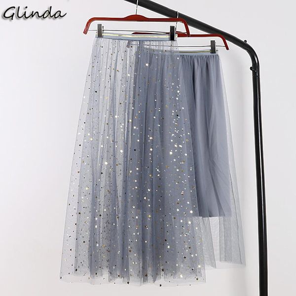 skirts elastic high waist slim two pieces stars sequins tulle skirt women medium long black pink gray pleated midi female summer
skirts elastic high waist slim two pieces stars sequins tulle skirt women medium long black pink gray pleated midi female summer