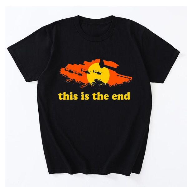 men's t-shirts apocalypse now this is the end t shirt casual short sleeve cotton o-neck tee loose comfortable clothes gift, White;black
men's t-shirts apocalypse now this is the end t shirt casual short sleeve cotton o-neck tee loose comfortable clothes gift, White;black