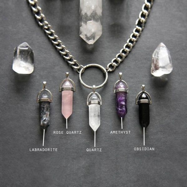 chokers cute hexagonal column quartz choker pendant necklace vintage natural stone crystal jewelry gift for women friends wholesale, Golden;silver
chokers cute hexagonal column quartz choker pendant necklace vintage natural stone crystal jewelry gift for women friends wholesale, Golden;silver