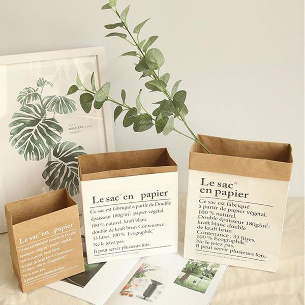 gift wrap diy dried plant basket wedding storage kraft paper bag flowerpot artificial flower vase home decor 1pc
gift wrap diy dried plant basket wedding storage kraft paper bag flowerpot artificial flower vase home decor 1pc