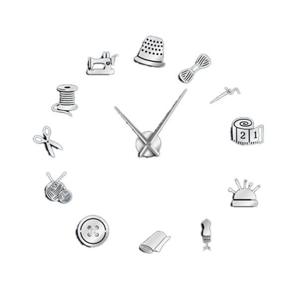 sewing tools acrylic mirror wall clock creative personality european style living room clocks
sewing tools acrylic mirror wall clock creative personality european style living room clocks