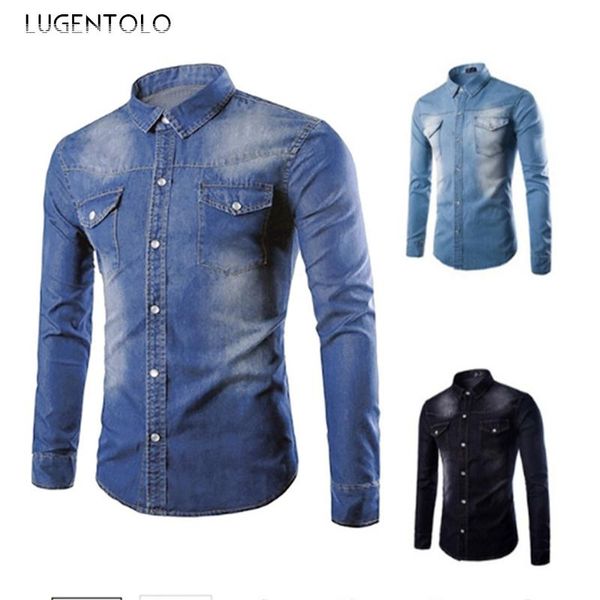 lugentolo casual shirts men slim solid long sleeve single-breasted lapel men's pocket spring summer street, White;black
lugentolo casual shirts men slim solid long sleeve single-breasted lapel men's pocket spring summer street, White;black