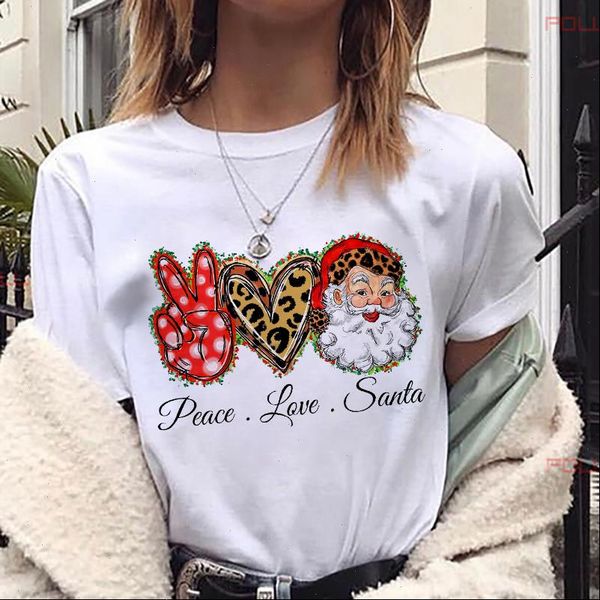 women t shirts fashion shirt peace love santa printed christmas tumblr graphic female tees suitable all seasons, White
women t shirts fashion shirt peace love santa printed christmas tumblr graphic female tees suitable all seasons, White