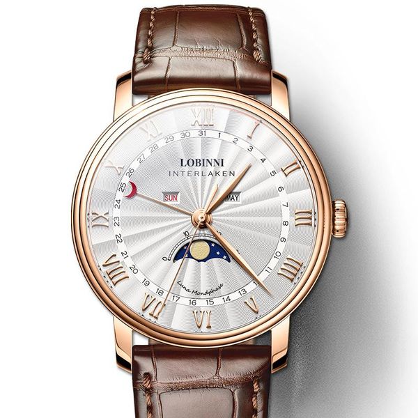 wristwatches men watches switzerland watch sapphire waterproof moon phase reloj hombre japan miyota movement l160133, Slivery;brown
wristwatches men watches switzerland watch sapphire waterproof moon phase reloj hombre japan miyota movement l160133, Slivery;brown