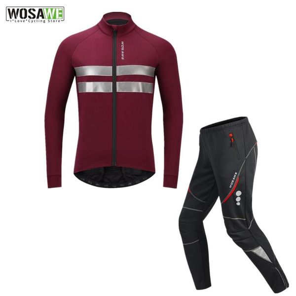 racing sets wosawe men winter cycling jacket set windproof waterproof bicycle pants trousers thermal sportswear bike suits clothing, Black;blue
racing sets wosawe men winter cycling jacket set windproof waterproof bicycle pants trousers thermal sportswear bike suits clothing, Black;blue