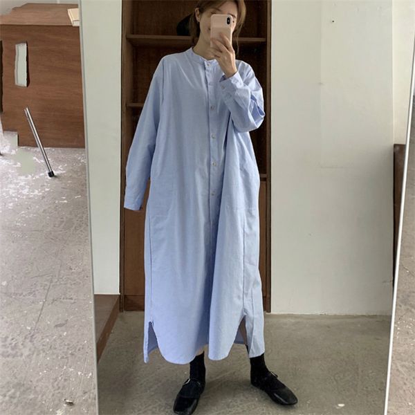 simple ladies straight blue robe autumn women vintage plus size elegant single-breasted solid color maxi dress 210510, Black;gray
simple ladies straight blue robe autumn women vintage plus size elegant single-breasted solid color maxi dress 210510, Black;gray