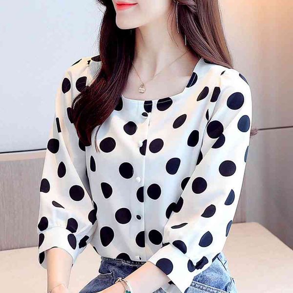 blouse women blusas mujer de moda o-neck dot chiffon blouse shirt summer short sleeve blouse women shirts d195 210426, White
blouse women blusas mujer de moda o-neck dot chiffon blouse shirt summer short sleeve blouse women shirts d195 210426, White