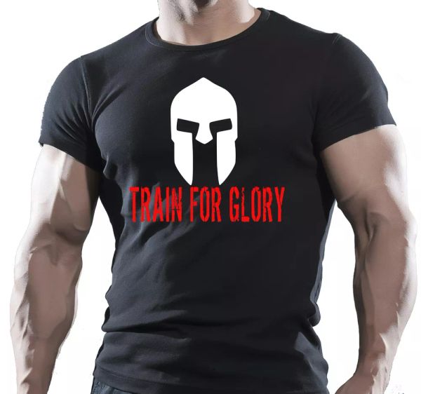 spartan gym bodybuilding motivation t-shirt mma workout clothing training top, White;black
spartan gym bodybuilding motivation t-shirt mma workout clothing training top, White;black