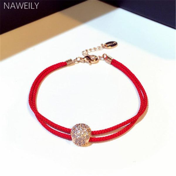 charm bracelets naweily lucky double chains red string for women girl gold color shiny rhinestone ball bracelet fashion fine gift, Golden;silver
charm bracelets naweily lucky double chains red string for women girl gold color shiny rhinestone ball bracelet fashion fine gift, Golden;silver