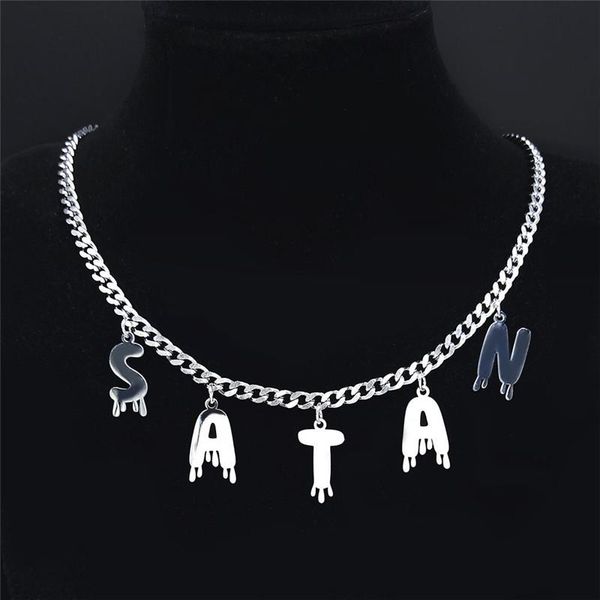 pendant necklaces 2021 stainless steel satan necklace chain women/men silver color jewelry chaine acier inoxydable n7003s03
pendant necklaces 2021 stainless steel satan necklace chain women/men silver color jewelry chaine acier inoxydable n7003s03