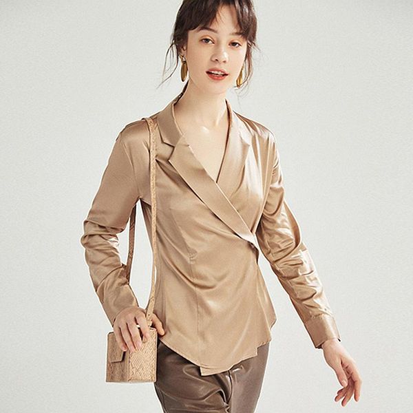 women's blouses & shirts 100% silk blouse women formal shirt solid deep v-neck long sleeves 2 colors office elegant style fashion, White
women's blouses & shirts 100% silk blouse women formal shirt solid deep v-neck long sleeves 2 colors office elegant style fashion, White
