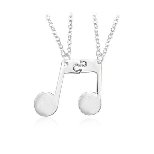 2pcs/set fashion bff friends music notes musician fans friend lover couple jigsaw puzzle necklaces chains, Silver
2pcs/set fashion bff friends music notes musician fans friend lover couple jigsaw puzzle necklaces chains, Silver