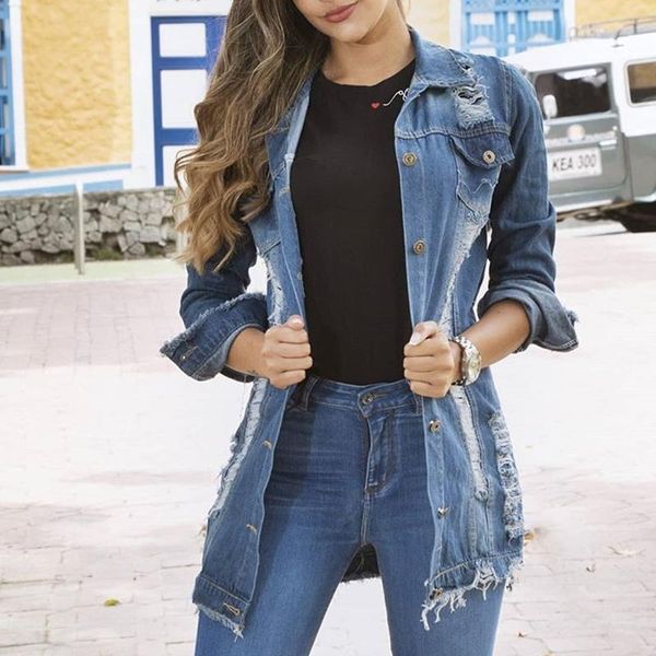women's jackets blue denim women long sleeve autumn coat single breasted female outerwear plus size casual steetwear ripped jeans jacke, Black;brown
women's jackets blue denim women long sleeve autumn coat single breasted female outerwear plus size casual steetwear ripped jeans jacke, Black;brown