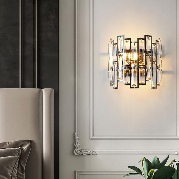 wall lamps fkl modern crystal lamp light luxury golden black living room background staircase aisle el bedroom bedside
wall lamps fkl modern crystal lamp light luxury golden black living room background staircase aisle el bedroom bedside