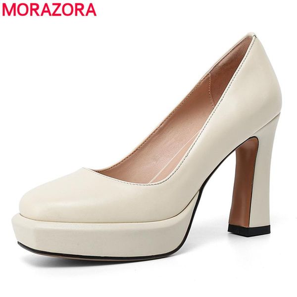 dress shoes morazora plus size 34-42 genuine leather woman thick high heels platform basic female shoesparty wedding, Black
dress shoes morazora plus size 34-42 genuine leather woman thick high heels platform basic female shoesparty wedding, Black