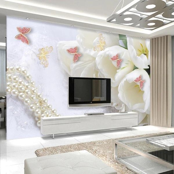 wallpapers custom any size seld-adhesive mural wallpaper 3d modern flower jewelry tv background wall stickers papel de parede painting
wallpapers custom any size seld-adhesive mural wallpaper 3d modern flower jewelry tv background wall stickers papel de parede painting