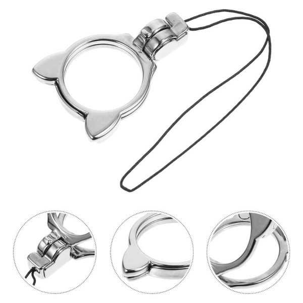 cell phone mounts & holders 1pc hanging rope novel lanyard with finger buckle (silver) 
cell phone mounts & holders 1pc hanging rope novel lanyard with finger buckle (silver)