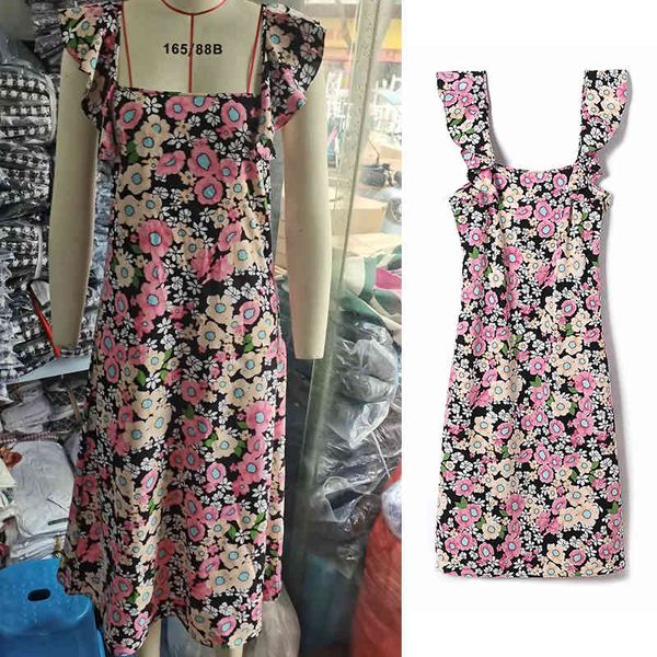 casual dresses 2021 fashion spring ladies watermark printing lotus leaf dress square neck sleeveless slim waist street cloth e312, Black;gray
casual dresses 2021 fashion spring ladies watermark printing lotus leaf dress square neck sleeveless slim waist street cloth e312, Black;gray