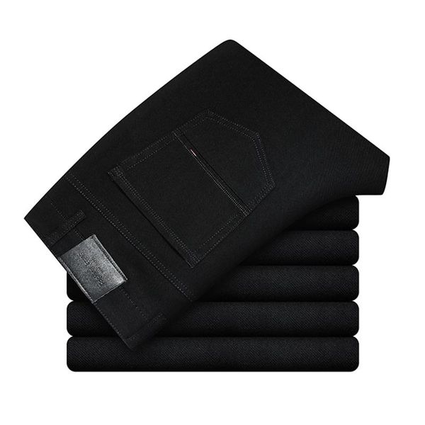 men's jeans autumn soft and comfortable classic straight loose winter black denim trousers male business casual slim brand pants, Blue
men's jeans autumn soft and comfortable classic straight loose winter black denim trousers male business casual slim brand pants, Blue