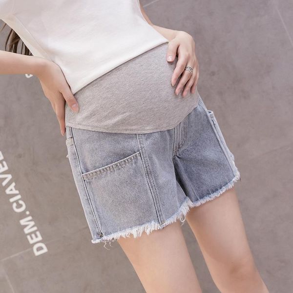 maternity bottoms 3315# jeans shorts summer cropped denim pants belly support elastic waist trousers, White
maternity bottoms 3315# jeans shorts summer cropped denim pants belly support elastic waist trousers, White