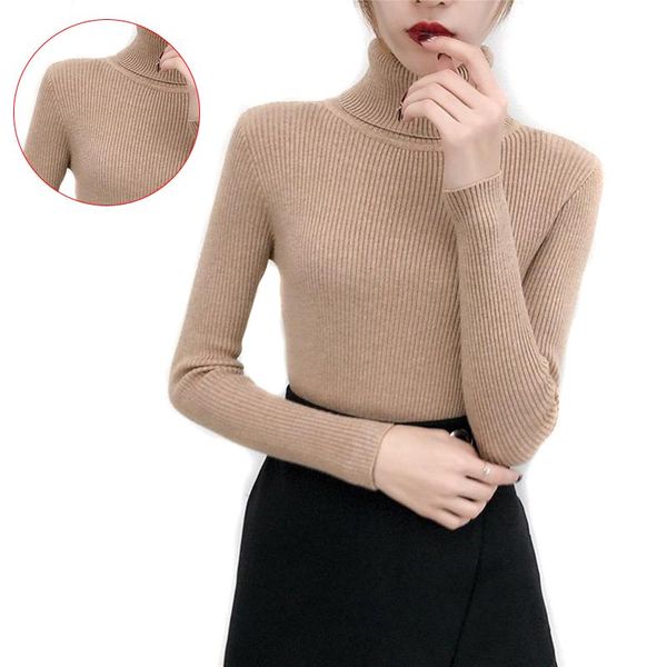 women's sweaters comfy turtleneck sweater women korean style pullover jumper winter knitted pull femme, White;black
women's sweaters comfy turtleneck sweater women korean style pullover jumper winter knitted pull femme, White;black