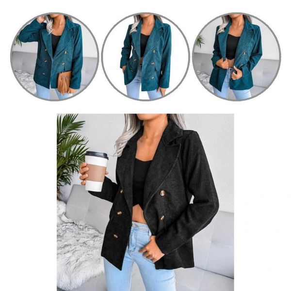 women's suits & blazers jacket solid color skin-friendly moderate thickness buttons blazer, White;black
women's suits & blazers jacket solid color skin-friendly moderate thickness buttons blazer, White;black