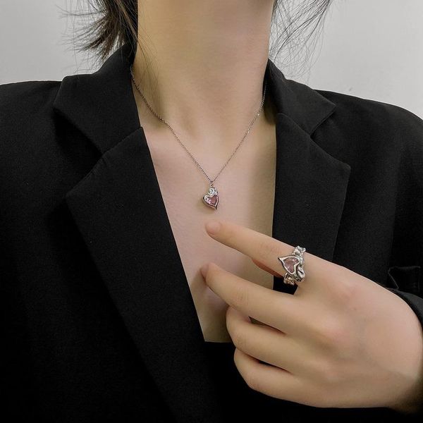 chains irregular necklaces woman pink love heart necklace women charms fashion clavicle chain silver color kpop collier
chains irregular necklaces woman pink love heart necklace women charms fashion clavicle chain silver color kpop collier
