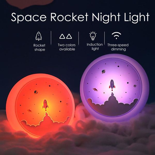 night lights cute led light portable soft space-rocket home children room decor gift 4.53inx4.53inx2.56in lighting for
night lights cute led light portable soft space-rocket home children room decor gift 4.53inx4.53inx2.56in lighting for