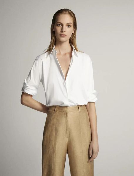 withered england office lady simple cotton blouse women blusas mujer de moda 2021 loose shirt womens and blouse plus size, White
withered england office lady simple cotton blouse women blusas mujer de moda 2021 loose shirt womens and blouse plus size, White